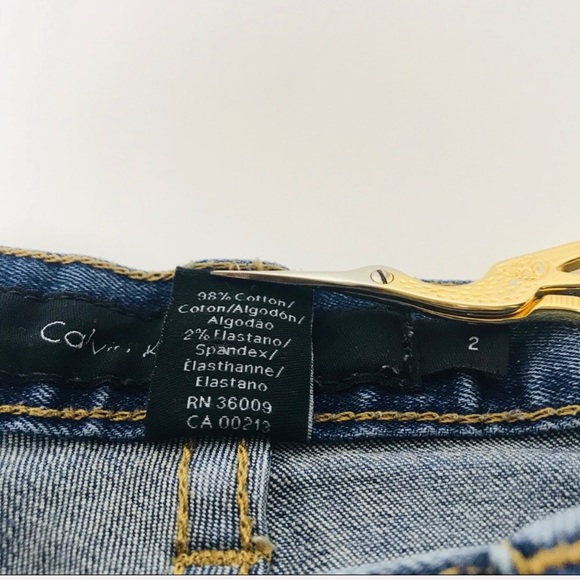 🌲3/$20 Calvin Klein Bootcut Flare Low Mid Blue Jean 2 - Picture 7 of 9